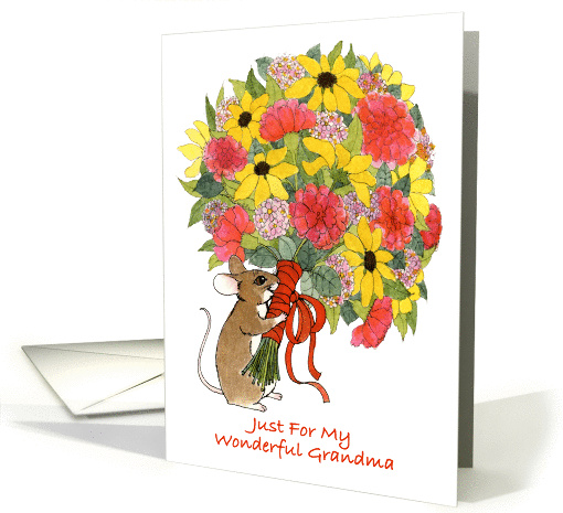 Mousie Bouquet, Grandma, Mother's day card (389548)