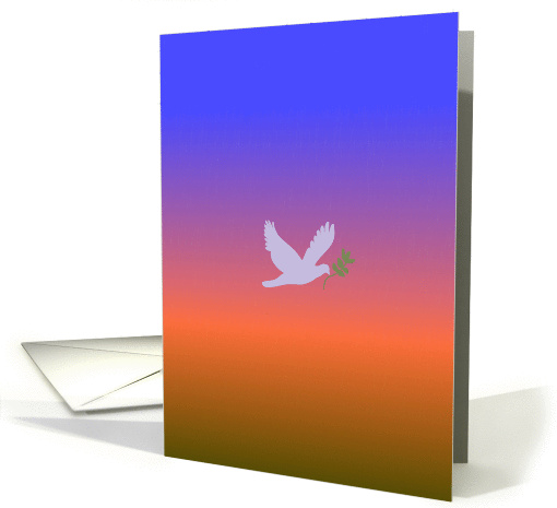 Blank, Note Card,Dove With Olive Branch card (273030)