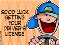 good luck drivers license, good luck, good fortune, test, job, application, work, school, support
