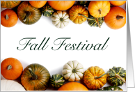 Fall Festival Harvest Pumpkins & Gourds Invitation card