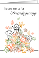 Friendsgiving Animated Fall Foliage Frolicing Friends card