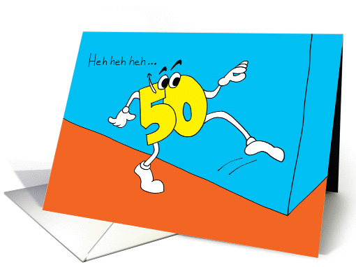 50th Birthday - Sneaks Up on You card (50265)