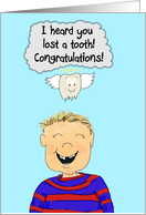 Lost Tooth Teeth Paper Greeting Card Boy card