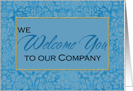 welcome to our company card
