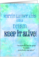 Martin Luther King card