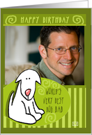 Happy Birthday Photocard World’s Best Dog Dad card