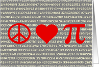 Peace, Love, and Pi; Math Lover’s Card