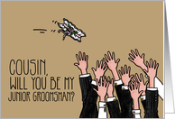 Cousin - Will you be my junior groomsman? card