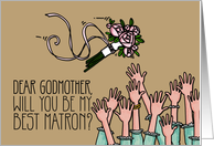 Godmother - Will you be my best matron? card