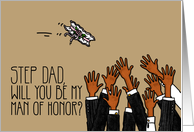 Step Dad - Will you be my man of honor? card