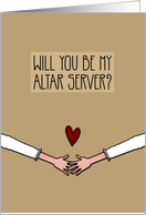 Will you be my Altar Server? - from lesbian couple card