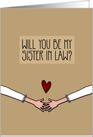 Will you be my Sister in Law? - from Lesbian Couple card