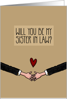 Will you be my Sister in Law? - from Gay Couple card