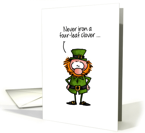 Four-Leaf Clover Joke - St. Patrick's Day card (1044673)