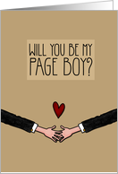 Will you be my Page Boy? - from Gay Couple card
