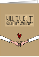 Will you be my Godmother Sponsor? - from Lesbian Couple card