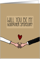 Will you be my Godfather Sponsor? card