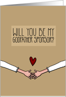 Will you be my Godfather Sponsor? - from Lesbian Couple card