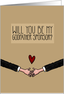 Will you be my Godfather Sponsor? - from Gay Couple card