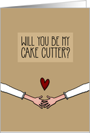 Will you be my Cake Cutter? - from Lesbian Couple card