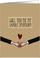 Will you be my Candle Sponsor? - from Gay Couple card