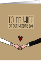 Be my Wife on our Wedding Day card