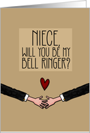 Niece - Will you be my Bell Ringer? - from Gay Couple card
