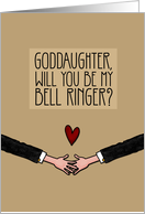 Goddaughter - Will you be my Bell Ringer? - from Gay Couple card