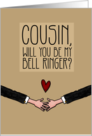 Cousin - Will you be my Bell Ringer? - from Gay Couple card