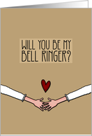 Will you be my Bell Ringer? - from Lesbian Couple card