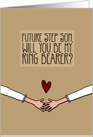 Future Step Son - Will you be my Ring Bearer? - from Lesbian Couple card
