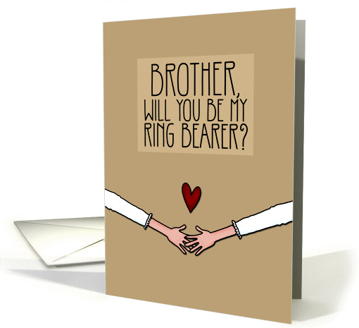 Brother - Will you be my Ring Bearer? - from Lesbian Couple card