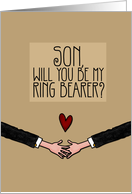 Son - Will you be my Ring Bearer? - from Gay Couple card