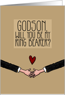 Godson - Will you be my Ring Bearer? - from Gay Couple card