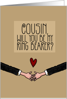 Cousin - Will you be my Ring Bearer? - from Gay Couple card