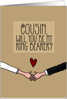 Cousin - Will you be my Ring Bearer? card