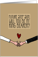 Future Step Son - Will you be my Ring Bearer? card