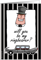wedding - will you be my ringbearer card