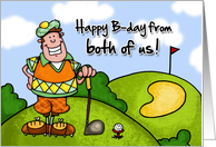 From Couple Happy Birthday Golf card