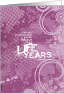 life in your years card