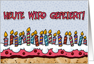 Heute wird Gefeiert - German birthday card