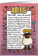 Zodiac Birthday - Aries card