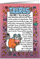 Zodiac Birthday - Taurus card