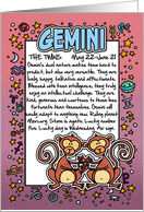 Zodiac Birthday - Gemini card