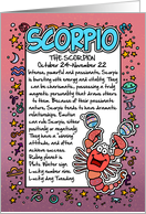 Zodiac Birthday - scorpio card