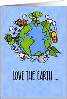 Earth Day love the Earth card