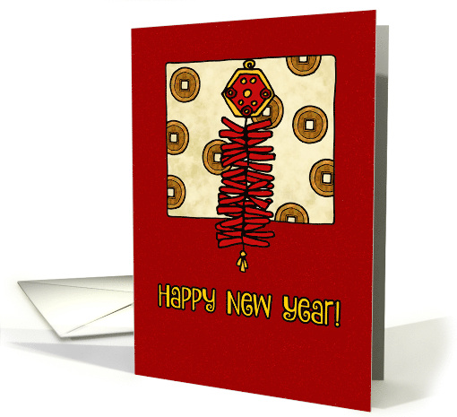 Chinese New Year Firecrackers card (53001)