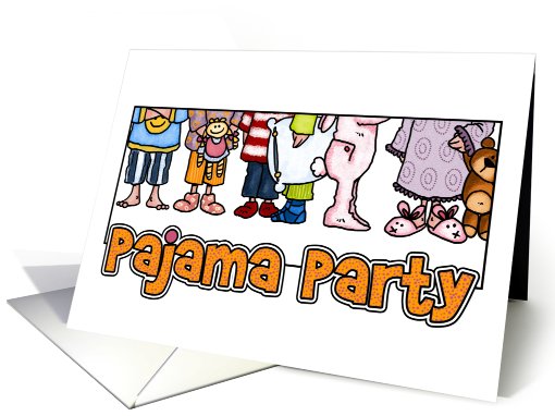 Pajama Party Invitation - For Little Kids card (558830)