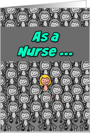 One in a Million Nurse Female Nurses Day card