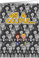 Lesbian Couple - Wedding Congratulations card